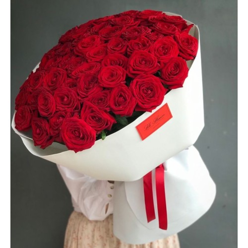 Купить на заказ Букет из 51 красной розы с доставкой в Кульсарах