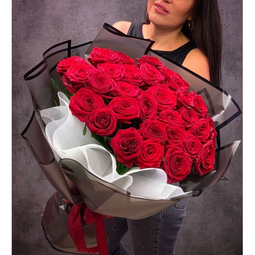 Купить на заказ Букет из 35 красных роз с доставкой в Кульсарах