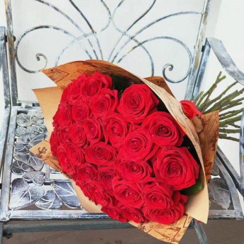 Купить на заказ Букет из 31 красной розы с доставкой в Кульсарах